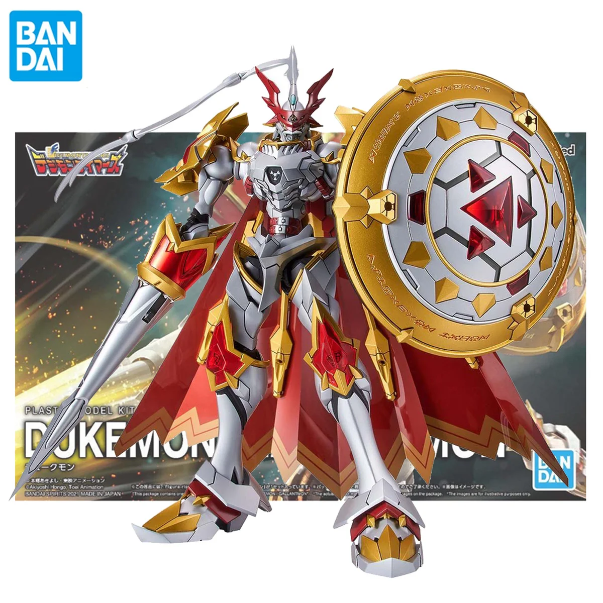 

Original Bandai Digimon Adventure Dukemon Gallantmon Figure-rise FRS Standard Anime Action Figures Assembly Model Toys