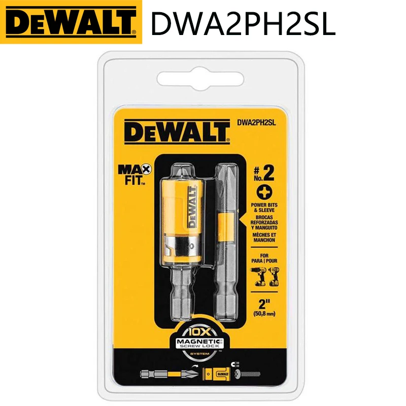 

DEWALT Сверло с шестигранной втулкой, магнитное кольцо, оригинальные наборы, аксессуары для электроинструментов DWASLVMF2 DT70547T DWA2PH2SL DW2054