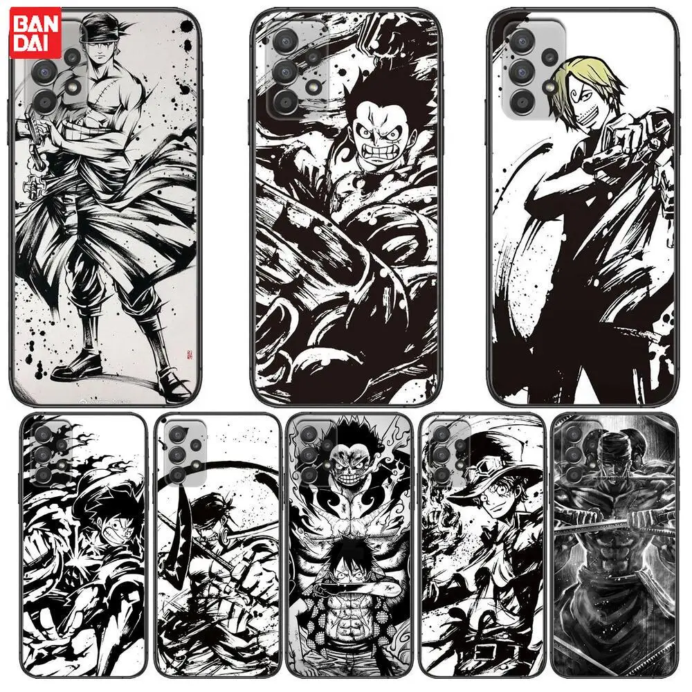

Anime One Piece Phone Case Hull For Samsung Galaxy A70 A50 A51 A71 A52 A40 A30 A31 A90 A20E 5G a20s Black Shell Art Cell Cove