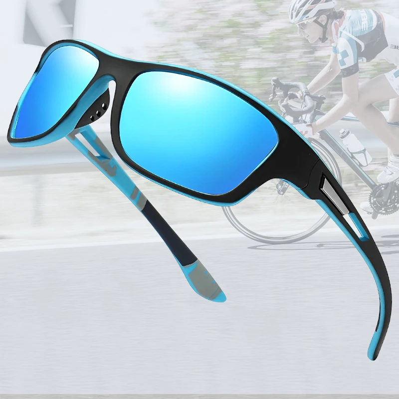 

Солнцезащитные очки Мужские поляризационные, модные зеркальные, для спорта и велоспорта на открытом воздухе, роскошные дизайнерские, UV400