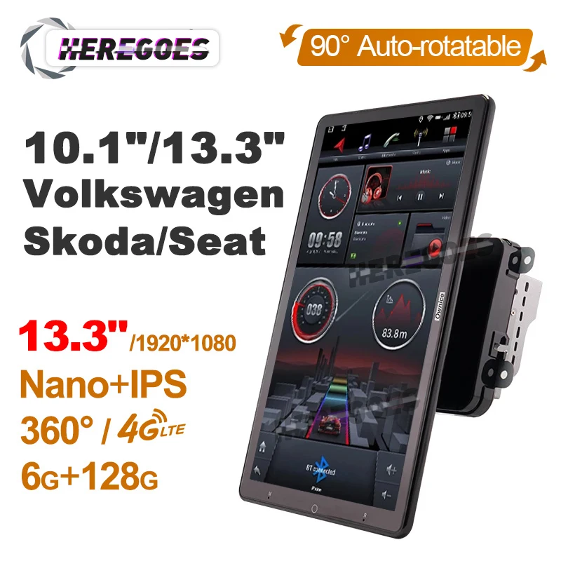 Автомобильный мультимедийный плеер Tesla Style Android 10 0 для VW Volkswagen Skoda Octavia Golf Touran Passat