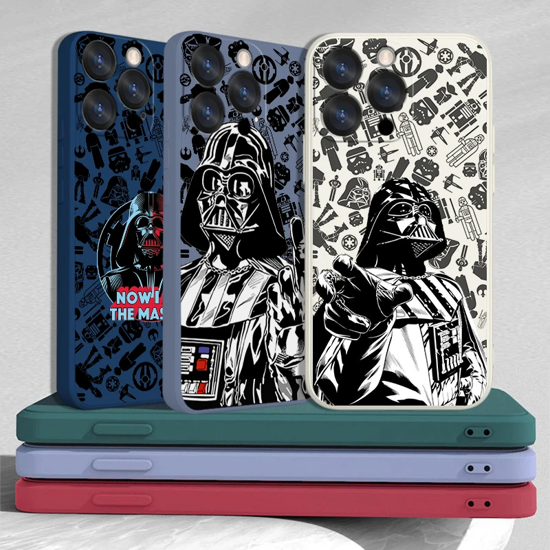 

Star Wars Dark Superhero Case For Apple iPhone 14 13 12 Mini 11 Pro XS MAX XR X 8 7 6S SE Plus Liquid Rope Phone Cover