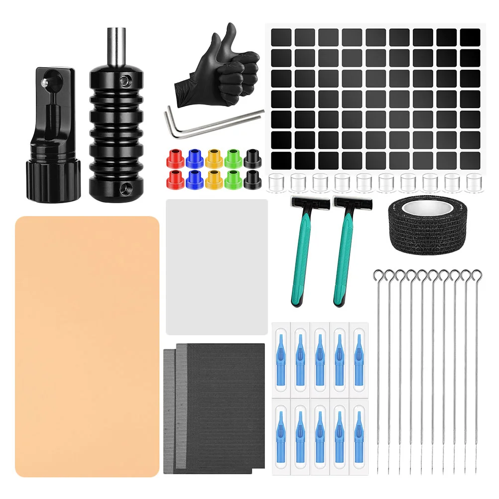 

Kittattoos Pen Tattooing Holder Rotary Diy Machine Tools Beginner Toolrackpractice Starter Complete Professional Cartridges