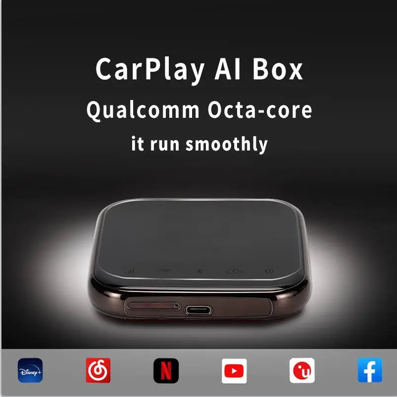 Carplay Ai صندوق لاسلكي Carplay صندوق أندرويد سيارة مشغل وسائط متعددة 4 + 64G التوصيل لعب لابل Carplay الصوت فولفو فورد بنز VW