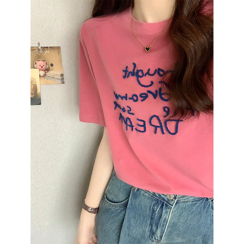 Женские хлопковые футболки GAODINGLAN с принтом дракона и фруктов женские топы