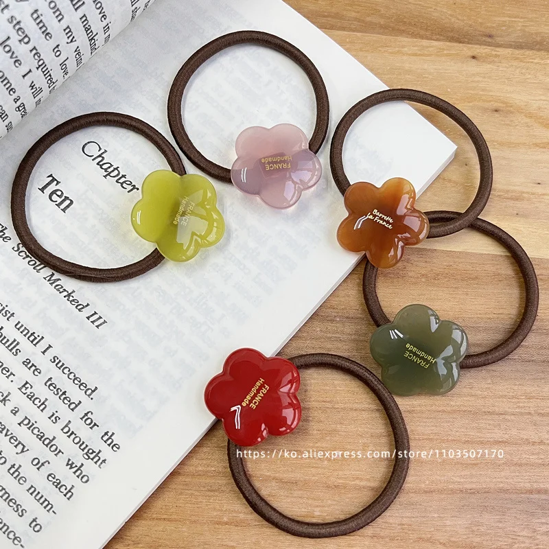 Маленькие красочные цветочные ~ Южная Корея Франция золотые Biao заколки для волос