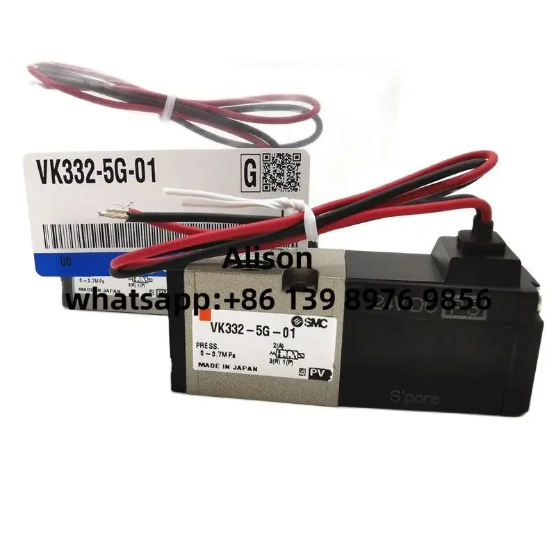 Электромагнитный клапан SMC VK332V-5GS-M5-F VK332V-5G-M5-F VK332V-5G-01-F