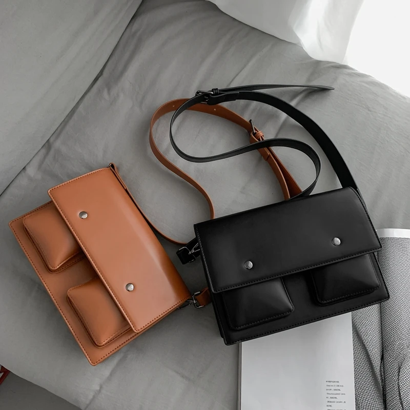 

2022 модная трендовая Высококачественная винтажная сумка-мессенджер, сумка-конверт через плечо с клапаном, сумка через плечо для мужчин и жен...