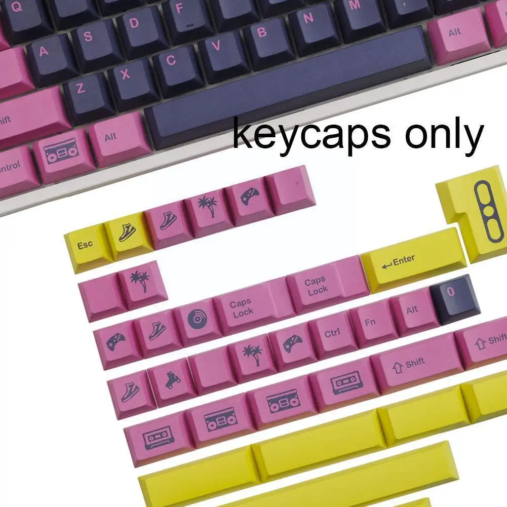 

140 Keys Pbt Keycap Dye-sub Xda Profile English Personalized Keycaps For Mx Switch For Gmk Retrowave Mechanical Keyb I6r1