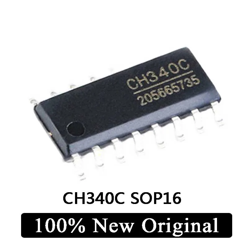 

5 шт. 100% Новый оригинальный чип CH340C USB для последовательного порта CH340 SOP16 IC