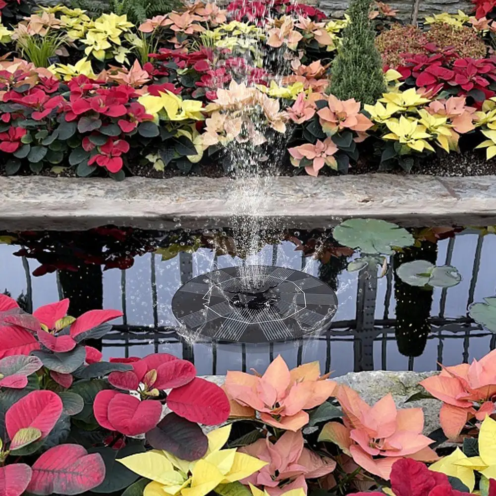 

NEW Floating Solar Fountain 5V 3W Garden Waterfall Fountains Water Fountain Bath Solar Decoration Bird Garden Pool Pump S6W1