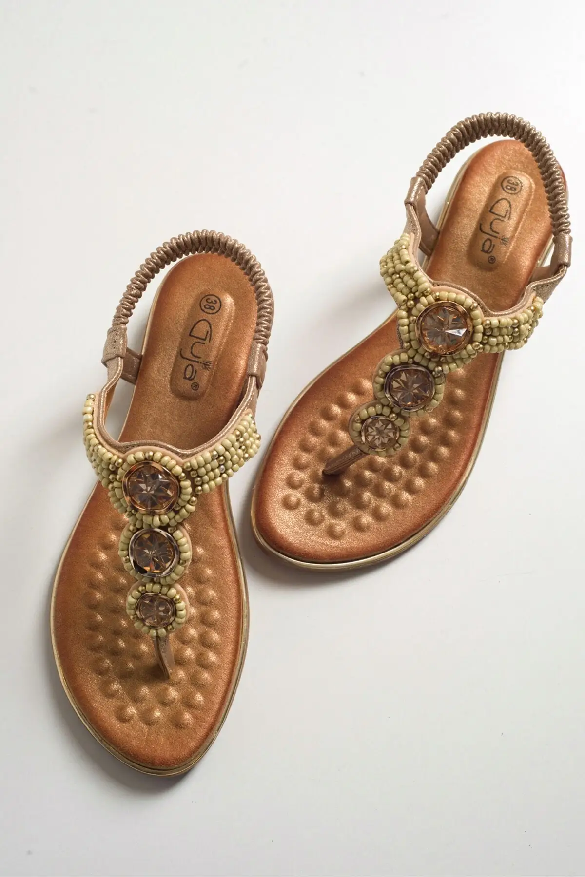 

Women's Fashion Sandals Gold New Summer Comfort Breathable Casual Quality Ladies Fashion Light Sandals