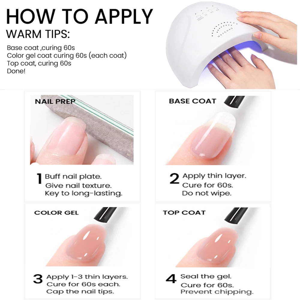 Гель-лак для ногтей полупрозрачный телесного цвета 10 мл