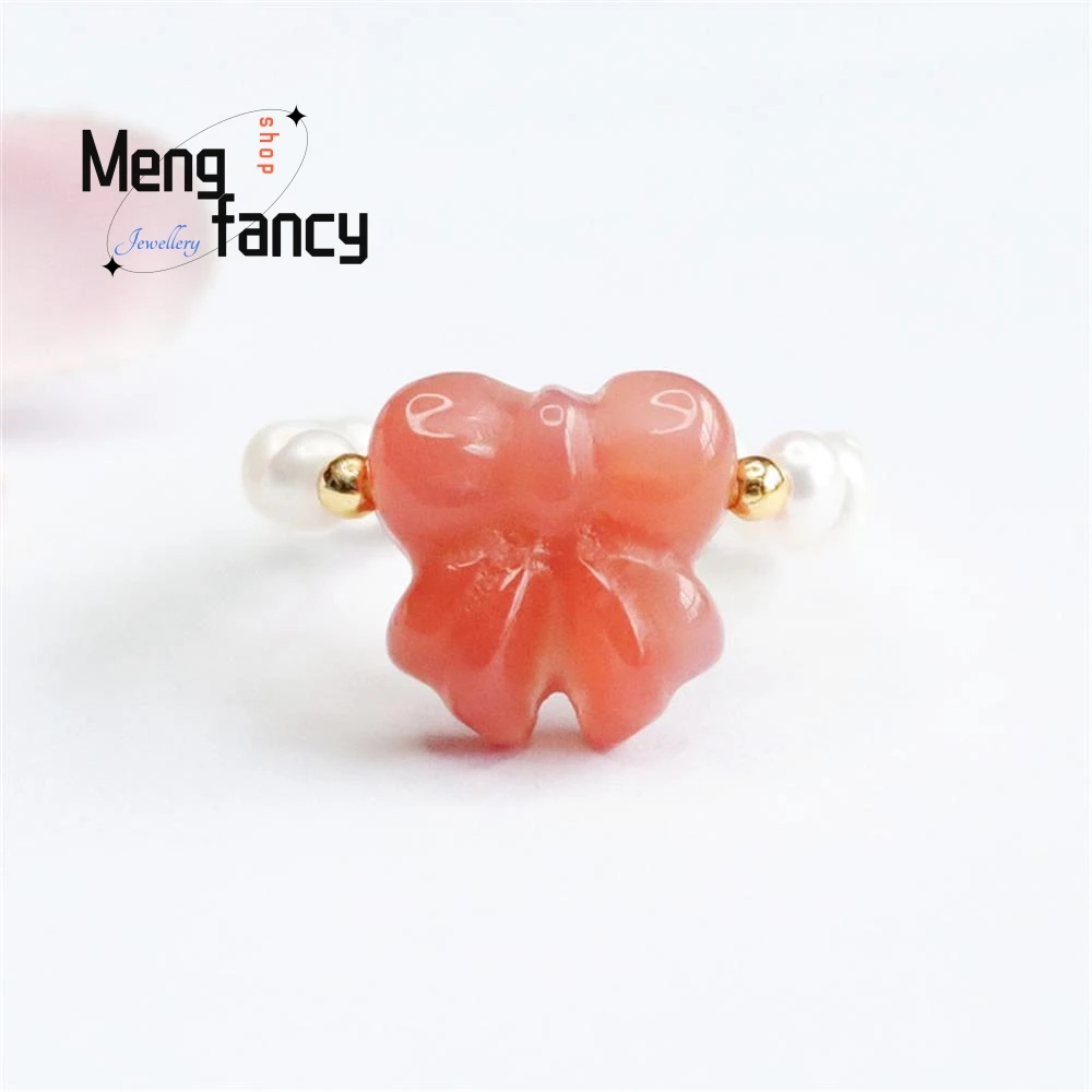 Природный источник соли Агат лук серебряные бусины красочные кольца простые