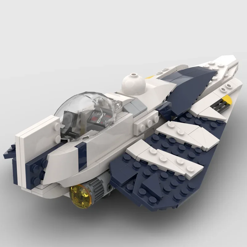 Фото 277 деталей MOC Plo Koon S Starfighter: Альтернативная сборка, модель звездолета для строительства, архитектурные конструкторы, подарки на фестиваль, игрушки, кирпичики №2