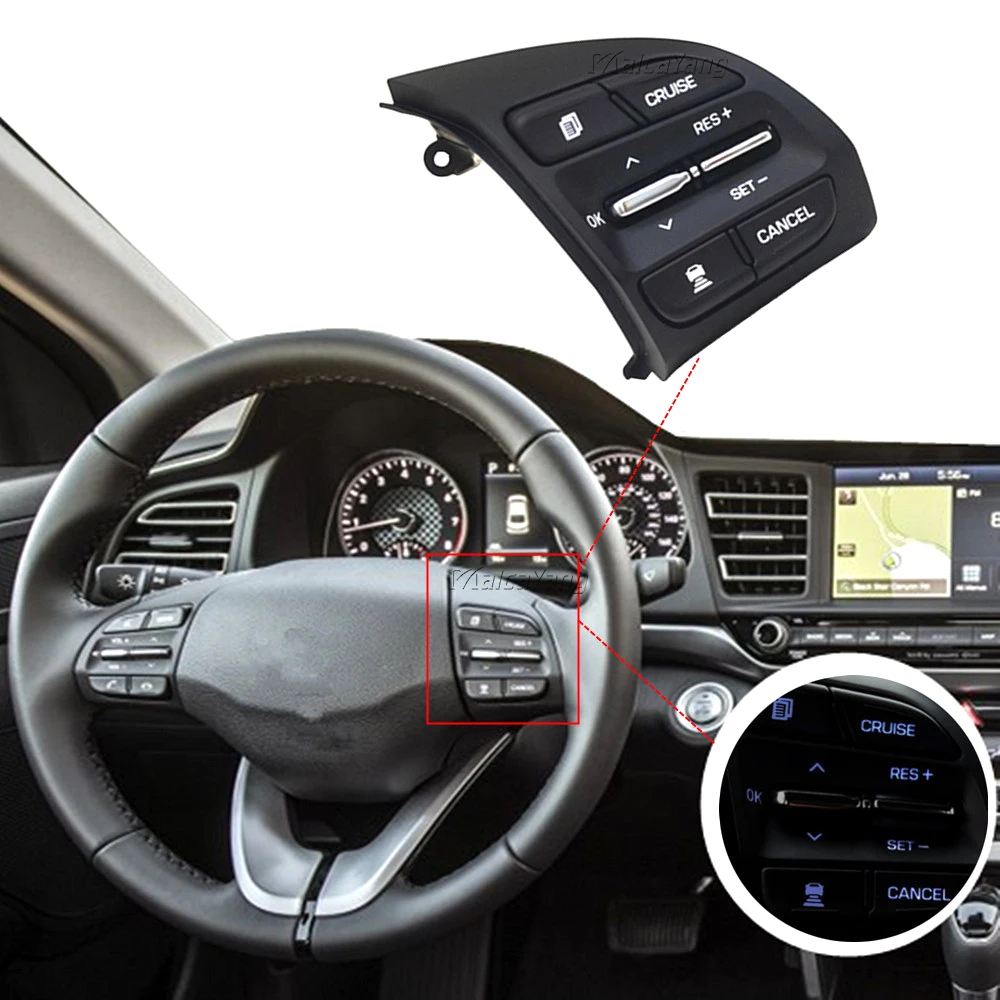 

Для Hyundai Veloster Feisi Elantra (зарубежный) Lafesta Кнопка рулевого колеса Bluetooth телефон круиз контроль громкость 96720-J1200