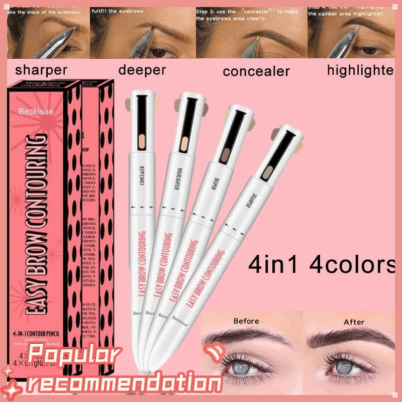 

4 in 1 eyebrow pencil, waterproof, long lasting, easy to use, eyebrow pen, TSLM1 beauty makeup tool