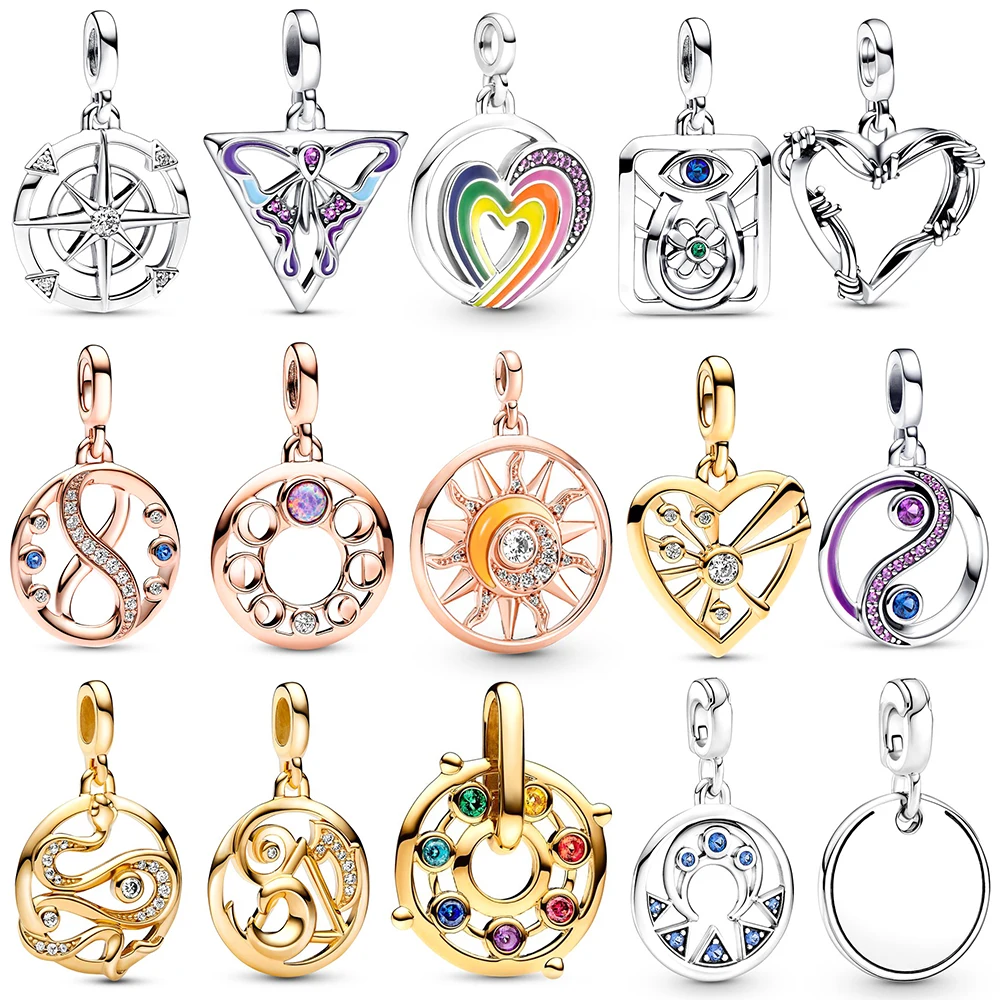 

Женская серебряная чакра, символ знака бесконечности, проволока, сердце, Бабочка, баланс, элементы Инь и Ян, медальон змеи