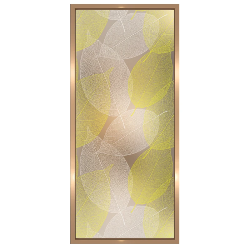 

Art glass screen partition modern minimalist living room entrance wall custom frosted translucent tempering process