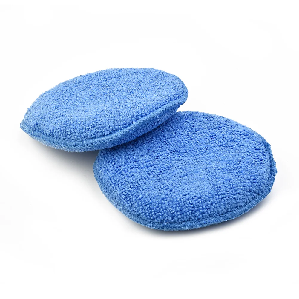

Car Sponge Washable Waxing Reusable 5inch Cleaning High Density Microfiber