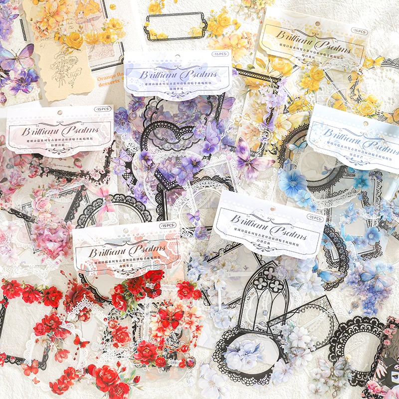 Журнал GO 15 шт./лот винтажные кружевные наклейки кружевная наклейка с каймой