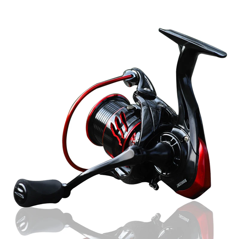 

GLS Brand New 5+1BB JM 1000-6000 Series Spinning Fishing Reel 5.2:1 High Speed Carp Metal Spool Fishing Wheel