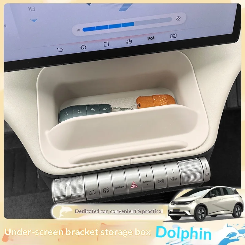 Фото Для BYD Dolphin Haitun: Органайзер-подлокотник для центральной консоли с держателем для телефона, OEM-цвет, ящик для хранения в салоне автомобиля №5