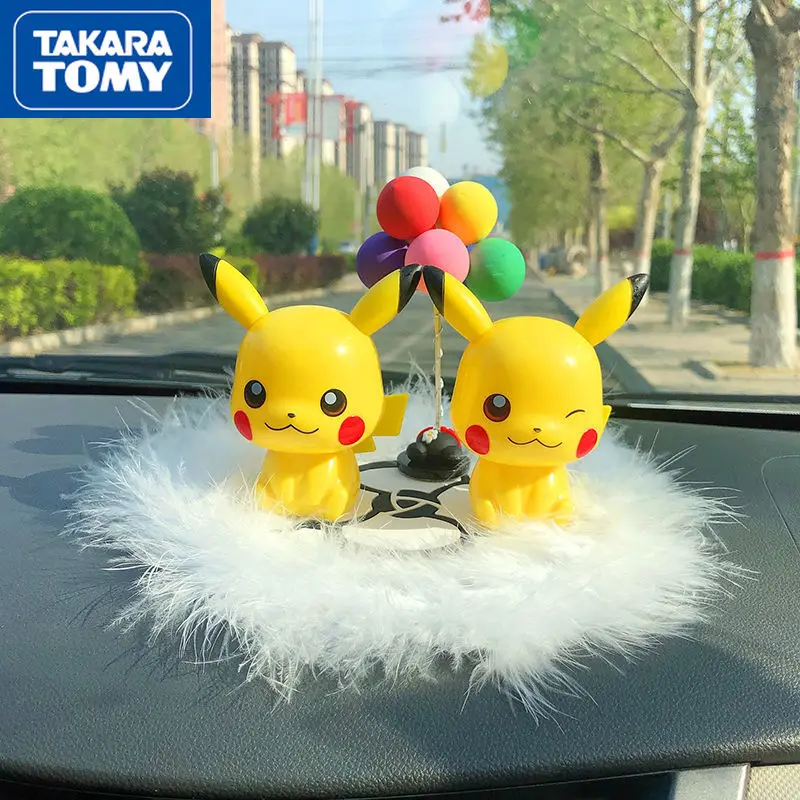 

TAKARA TOMY New Style Cartoon Car Cute Plastic Ornaments In The Car Center Console Creative Decorative Doll Ornaments