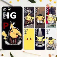 fashion pikachu pokemon for samsung galaxy s22 s21 s20 fe ultra pro lite s10 s10e s9 s8 plus s7 edge transparent phone case
