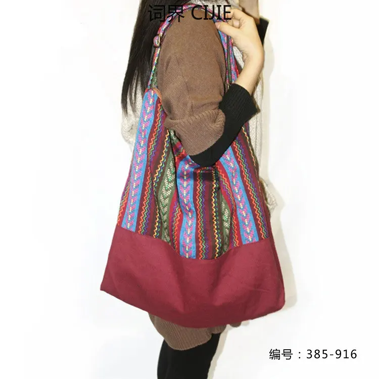 

Женская Холщовая Сумка на одно плечо, из хлопка и льна