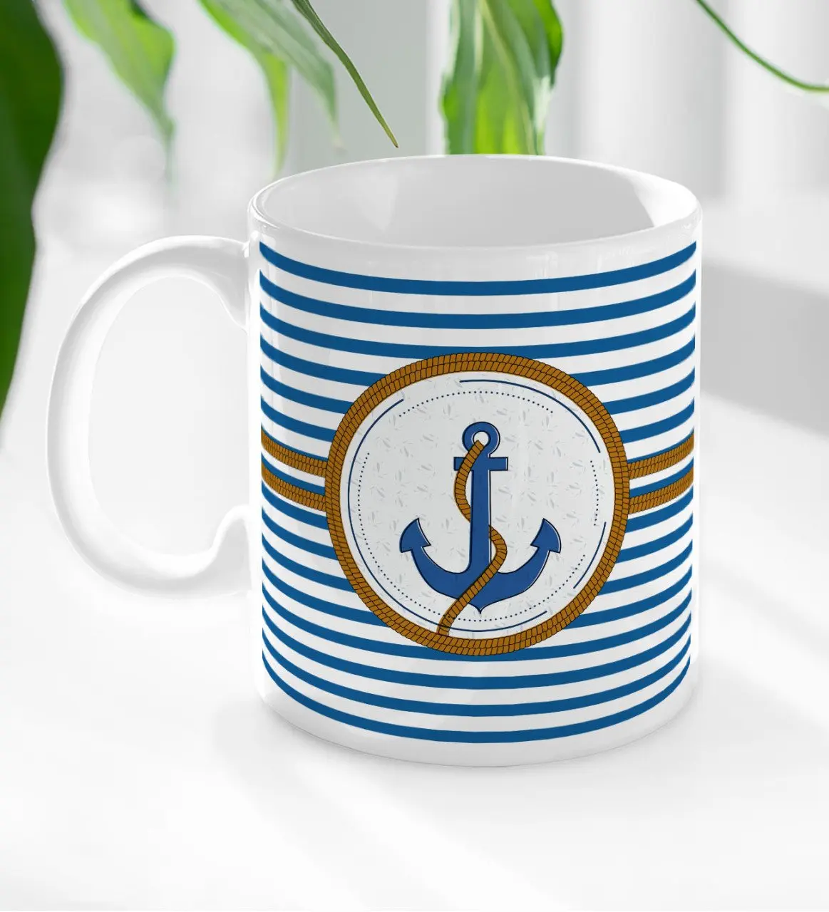 

BK Подарочная белая кружка и чашка с якорем-2 качественных богатых подарка аксессуары для женщин мужчин и детей семейный продукт