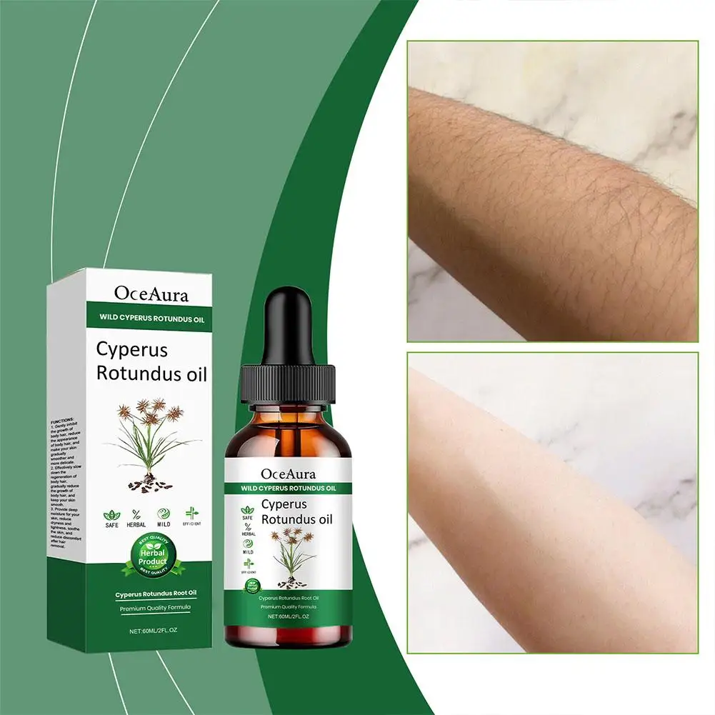 Cyperus Rotundus Hair Removal Care Oil Nourishing Moisturizing 60ml Body Plant T7b5