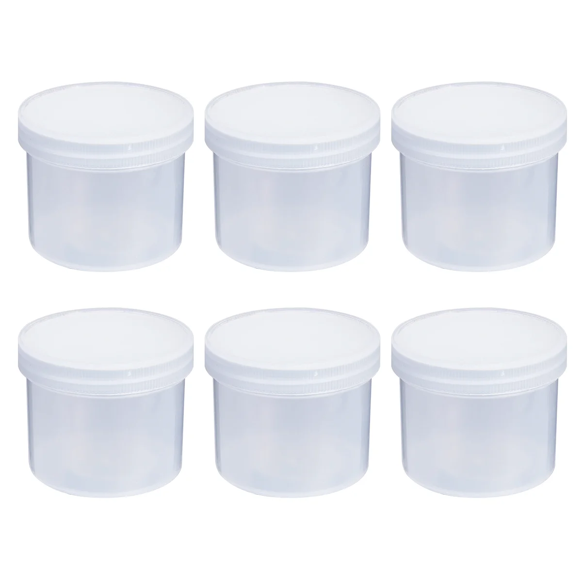

Jars Storage Containerswith Lids Empty Clear Potbody Butter Container Pet Mason Small Favor Refillable Wide Mouth