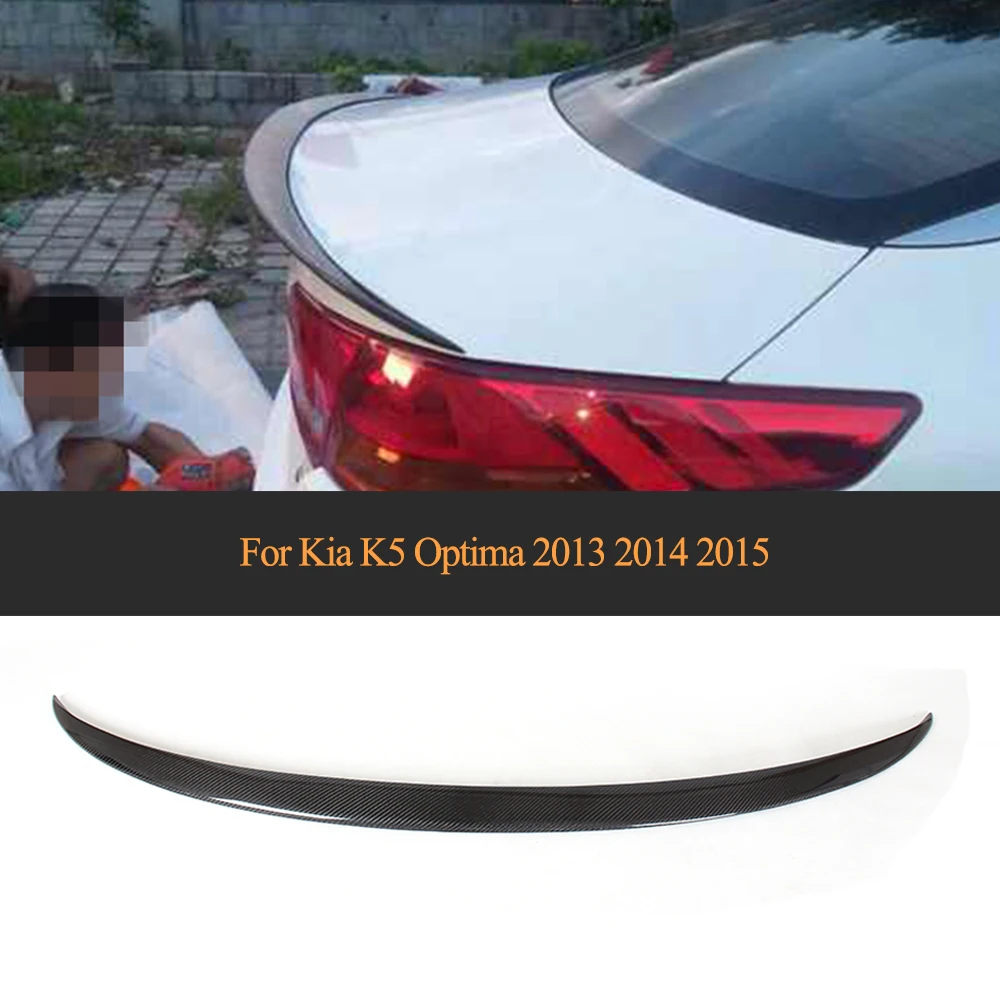 

Carbon Fiber Auto Car Rear Wings Trunk Lip Spoiler For Kia K5 Optima 2013 2014 2015