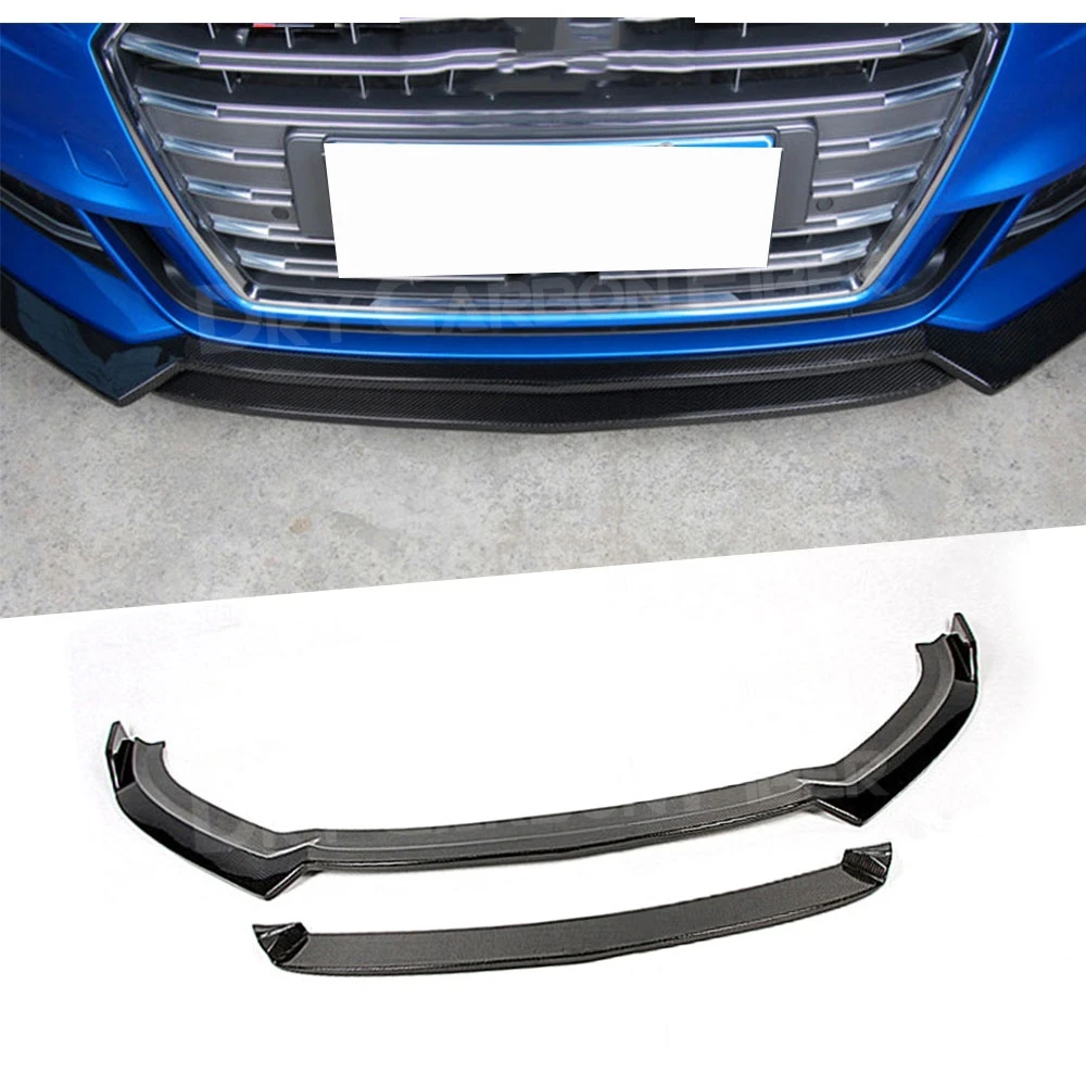 

Carbon Fiber Front Lip Chin Spoiler For Audi Sline S3 Sedan Not A3 Standard 2017-2019 KL Style Bumper Guard