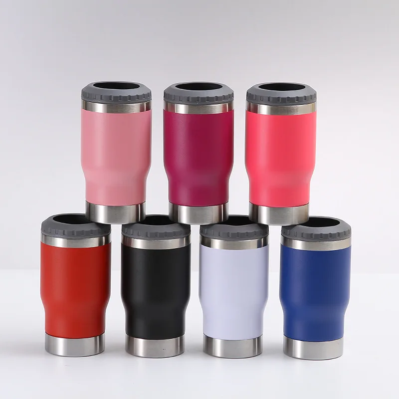 

14oz stainless steel ice beer glass mug cold-preserving can double-layer vacuum cold-preserving multi-purpose beer glass