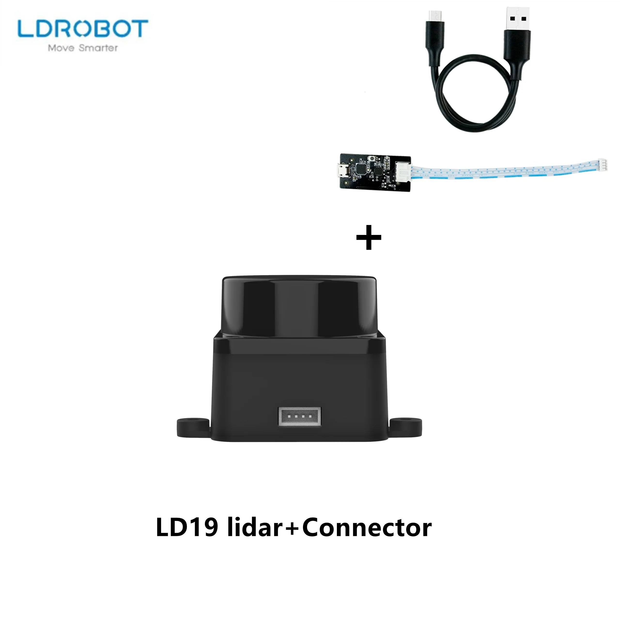 Лазерный Радар LDROBOT LIDAR LD06 LD19 D200 D300 LD14 LD14P, устройство для измерения радиуса действия в помещении и на улице SLAM map ROS1 и ROS2