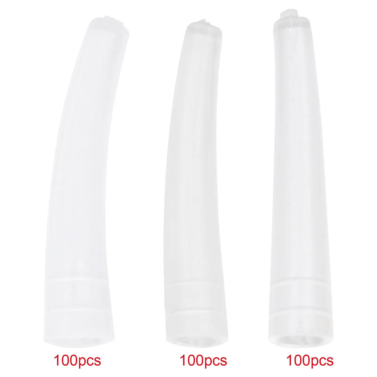 

100 шт., прозрачные колпачки для щипцов