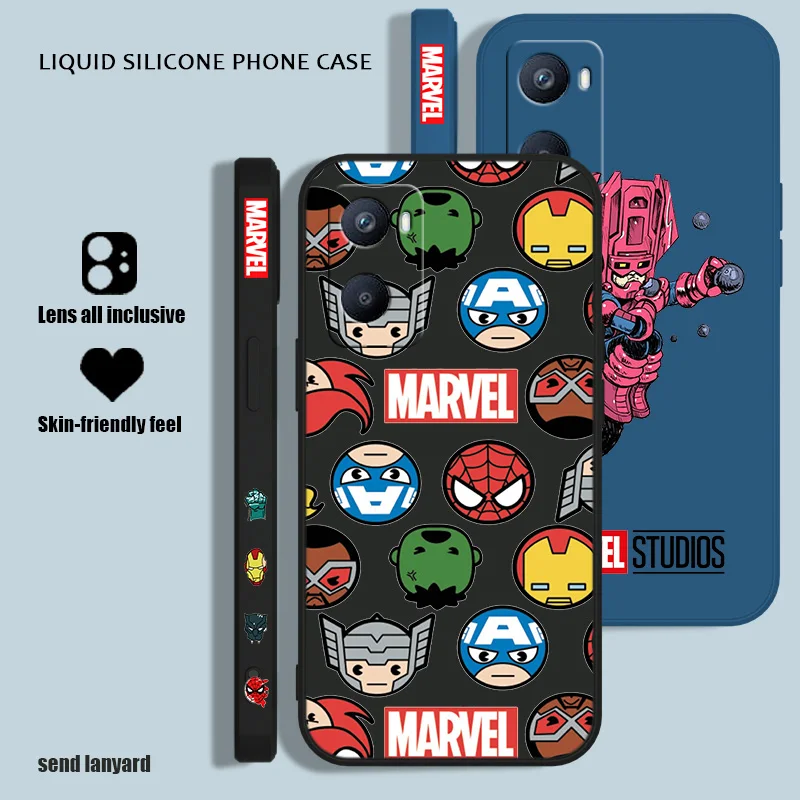 Marvel Мстители небесные для OPPO A53S A52 A33 A32 A31 A16S A12 A11S A9 A5 F21 F11 2020 Pro жидкая левая веревка