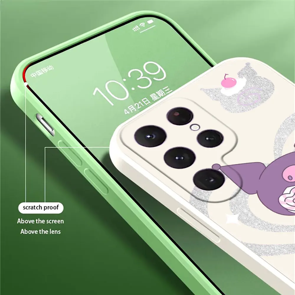 Чехол для телефона с рисунком Куроми Cinnamoroll Samsung Galaxy S25 S24 Ultra S23 S22 Plus S21 S20 FE S9 S25Ultra