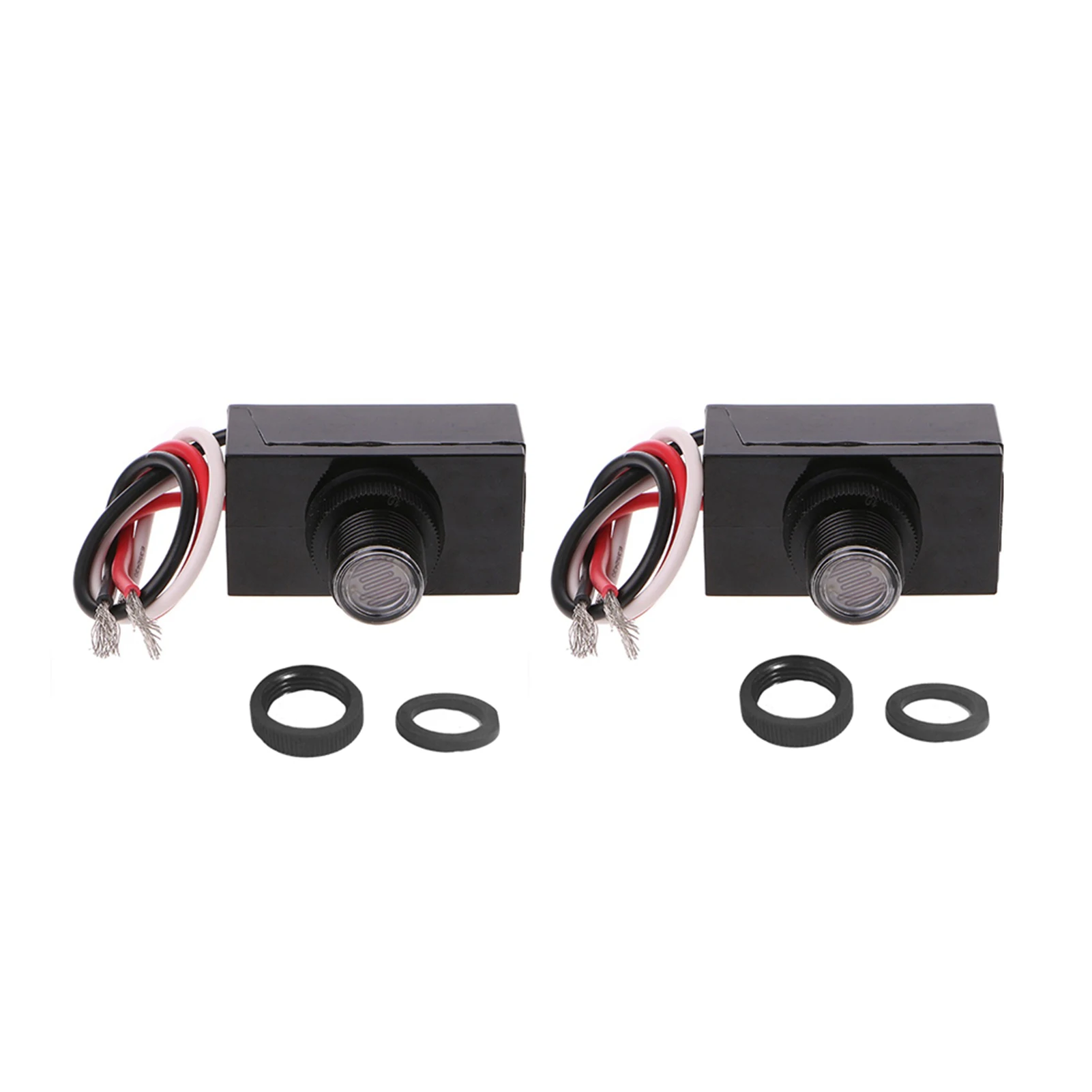 

2pcs 120VAC 50 60Hz Outdoor Lamp Hardwire Control Street Photoelectric Switch Yard Automatic ON OFF Corridor Indoor Bulbs