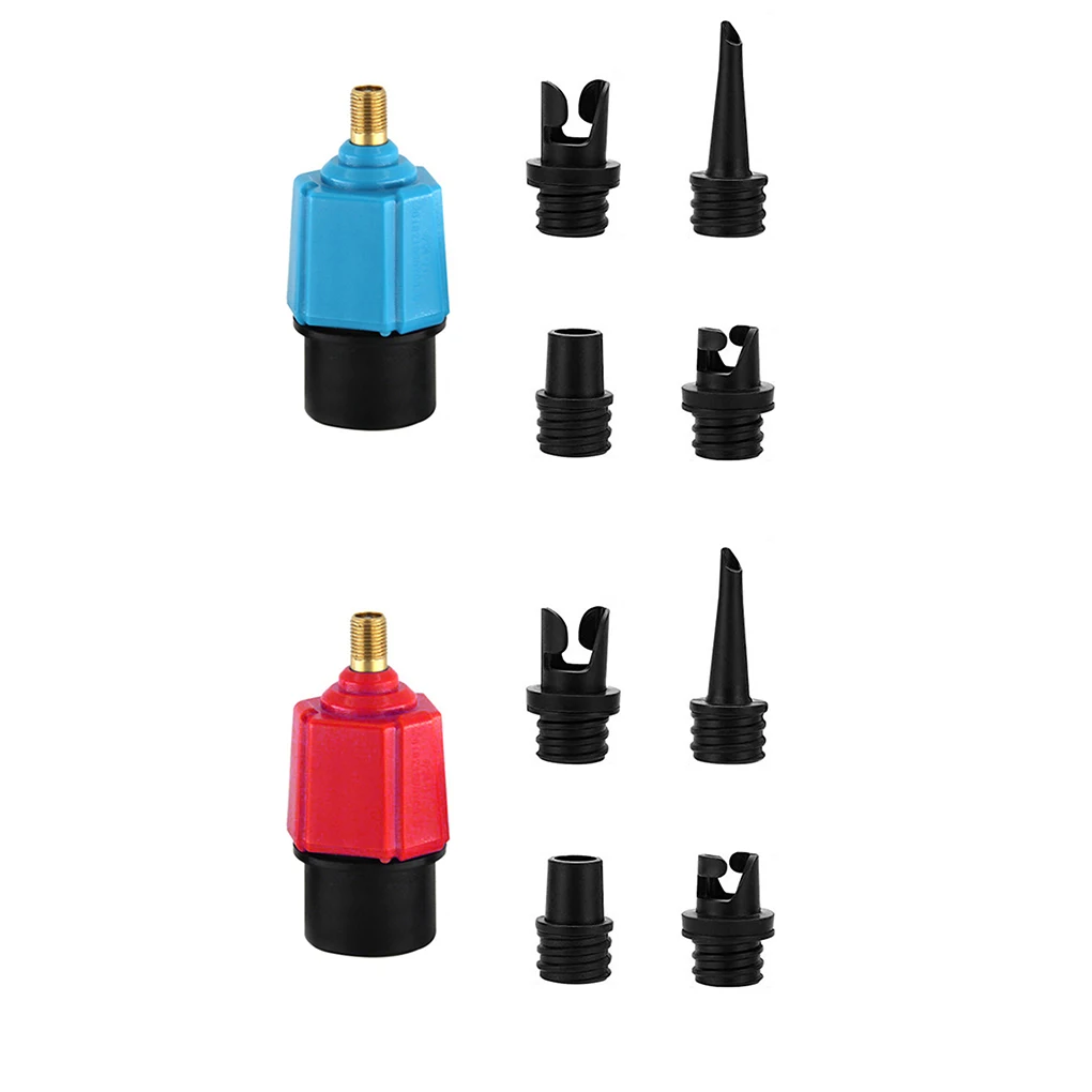 

Pump Adapter Alloy Pocket-size Widely Applicable Air Valve Adapters Rafting Supplies Kayak Accessories Convertor Blue