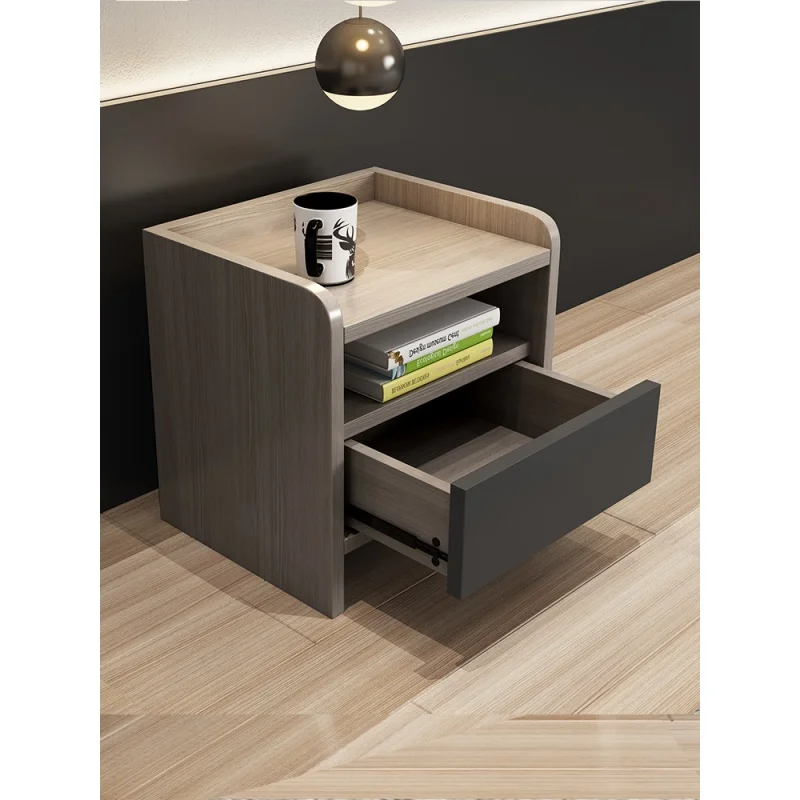 

Прикроватный столик в скандинавском стиле современный простой и экономичный сборный шкаф для хранения для спальни маленькая прикроватная ...