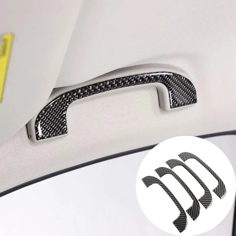 Мягкая ручка из углеродного волокна для крыши автомобиля отделочная наклейка