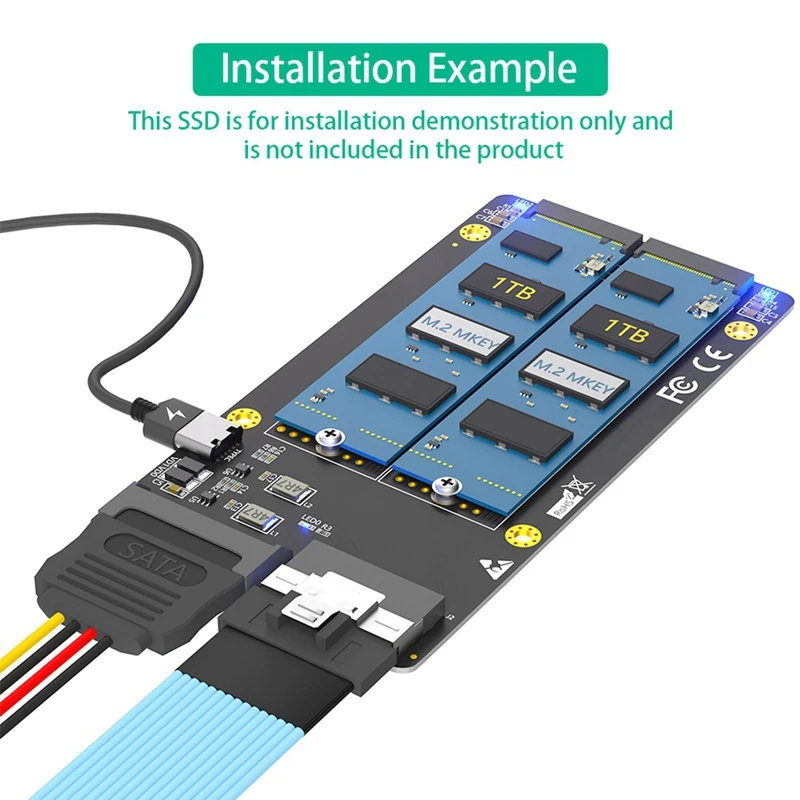 Двойной адаптер 2X M.2 NVME SSD к SFF-8654 8X (потрібен материнскую плату с раздвоенной