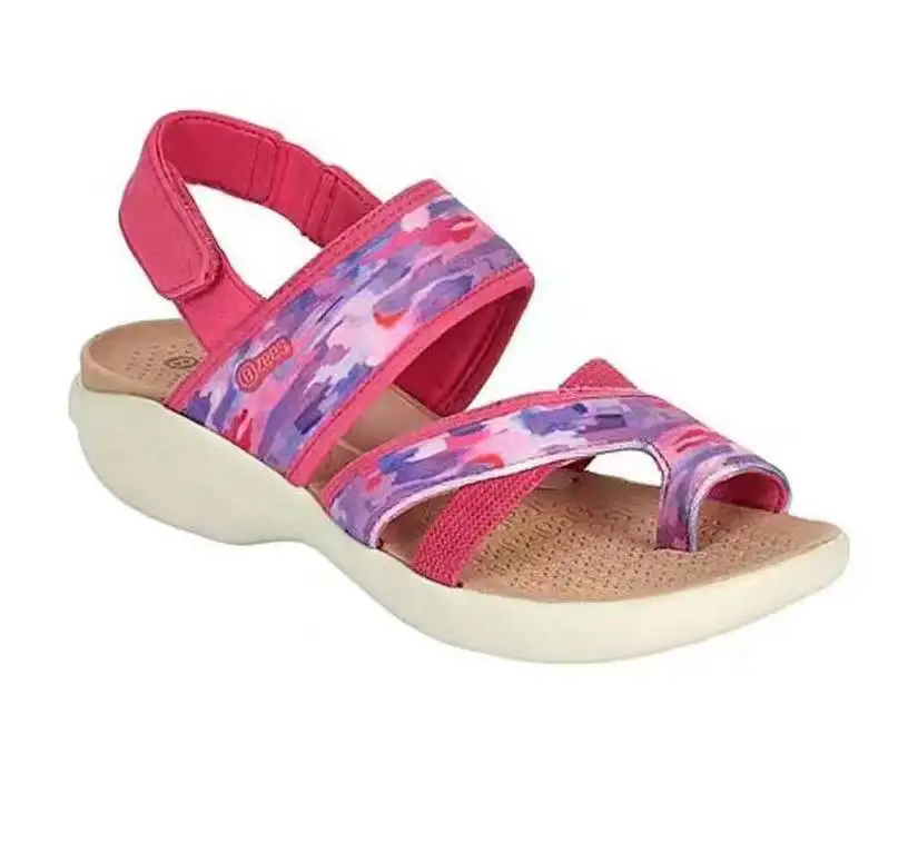 

2022 summer large size sandals women's Velcro clip toe back empty new large size thick bottom beach women's shoes