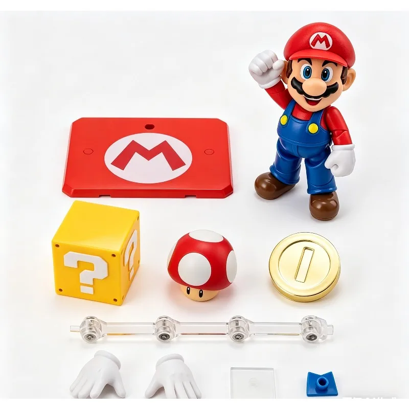 Фото В наличии: Коллекционные фигурки Super Mario SHF от Bandai – Модели для декора рабочего стола, игрушки, аниме-персонажи №4