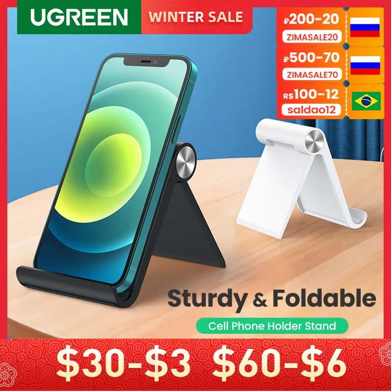 

Ugreen Adjustable Mobile Phone Holder Stand Foldable Smartphone Support Tablet Stand for Phone Desk Cell Phone Holder Stand