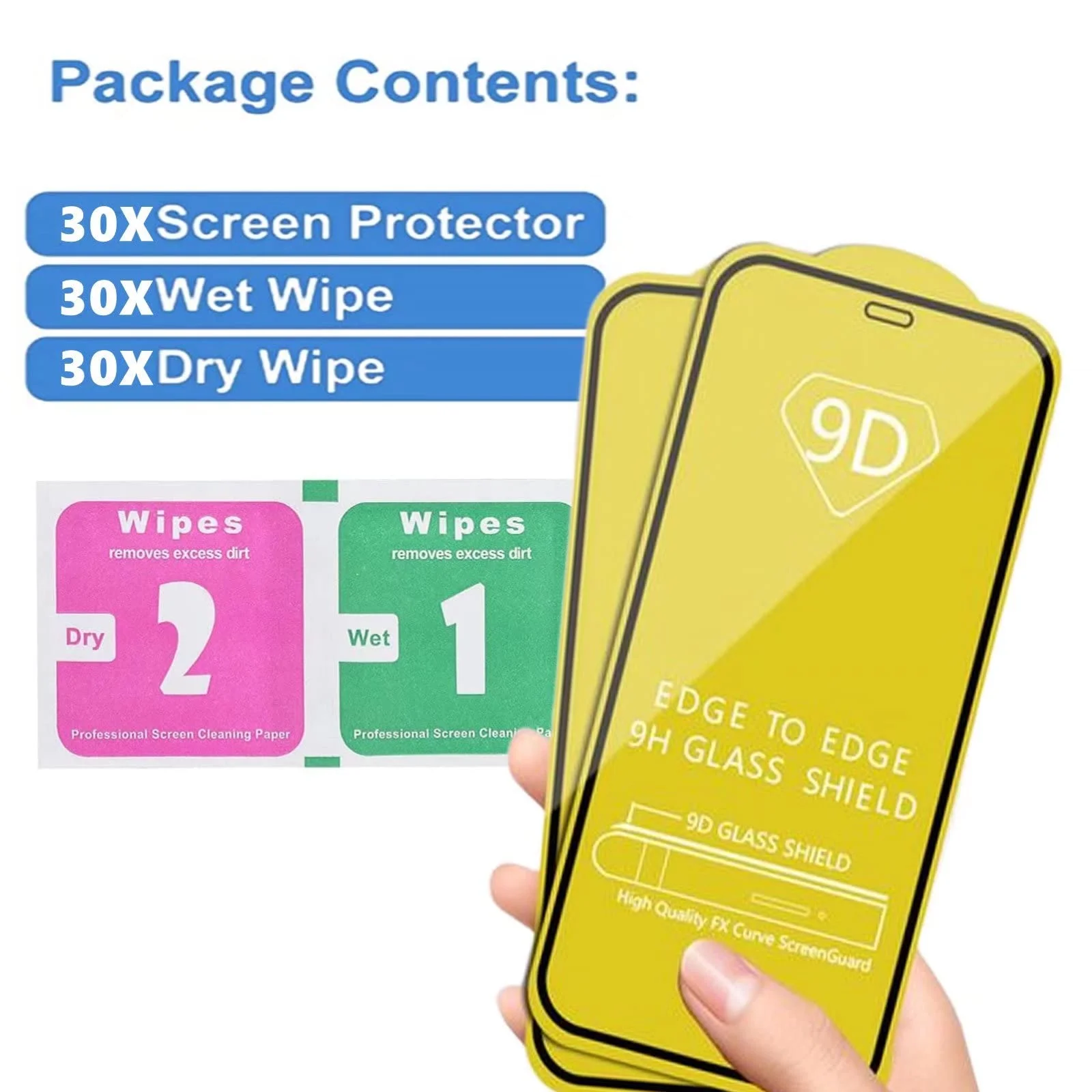 Закаленное защитное стекло 9D для Honor 9X Lite 9A 9C 9S 8X 8A 8C 8S 7A 7C 7X 7S 10i 20i |