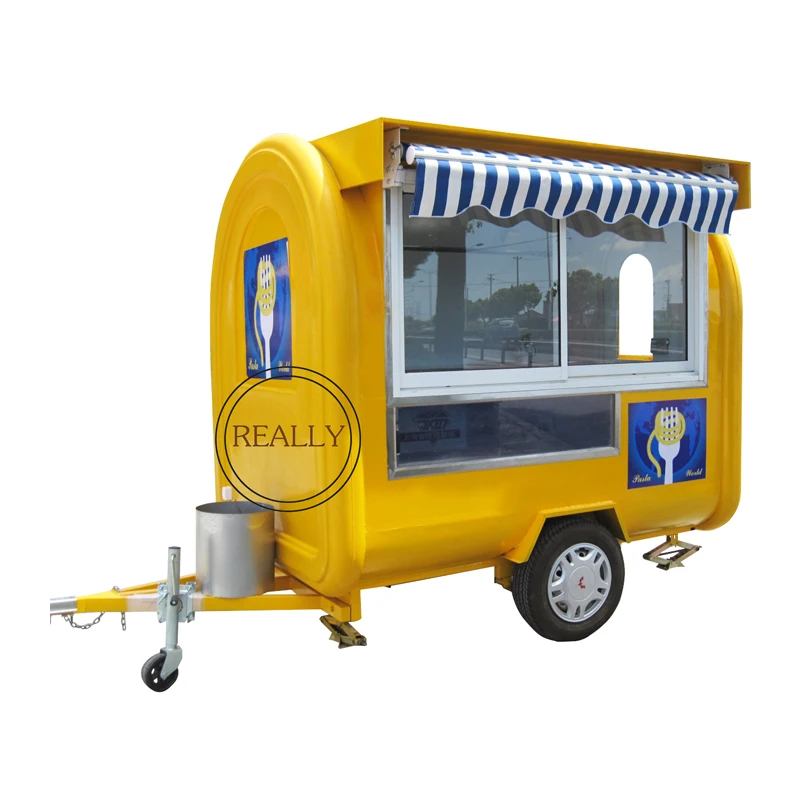 

Street Fast food Truck Trailer Ice Cream Hamburger Snacks Coffee Cart Concession Mobile Food Van Outdoor kiosk